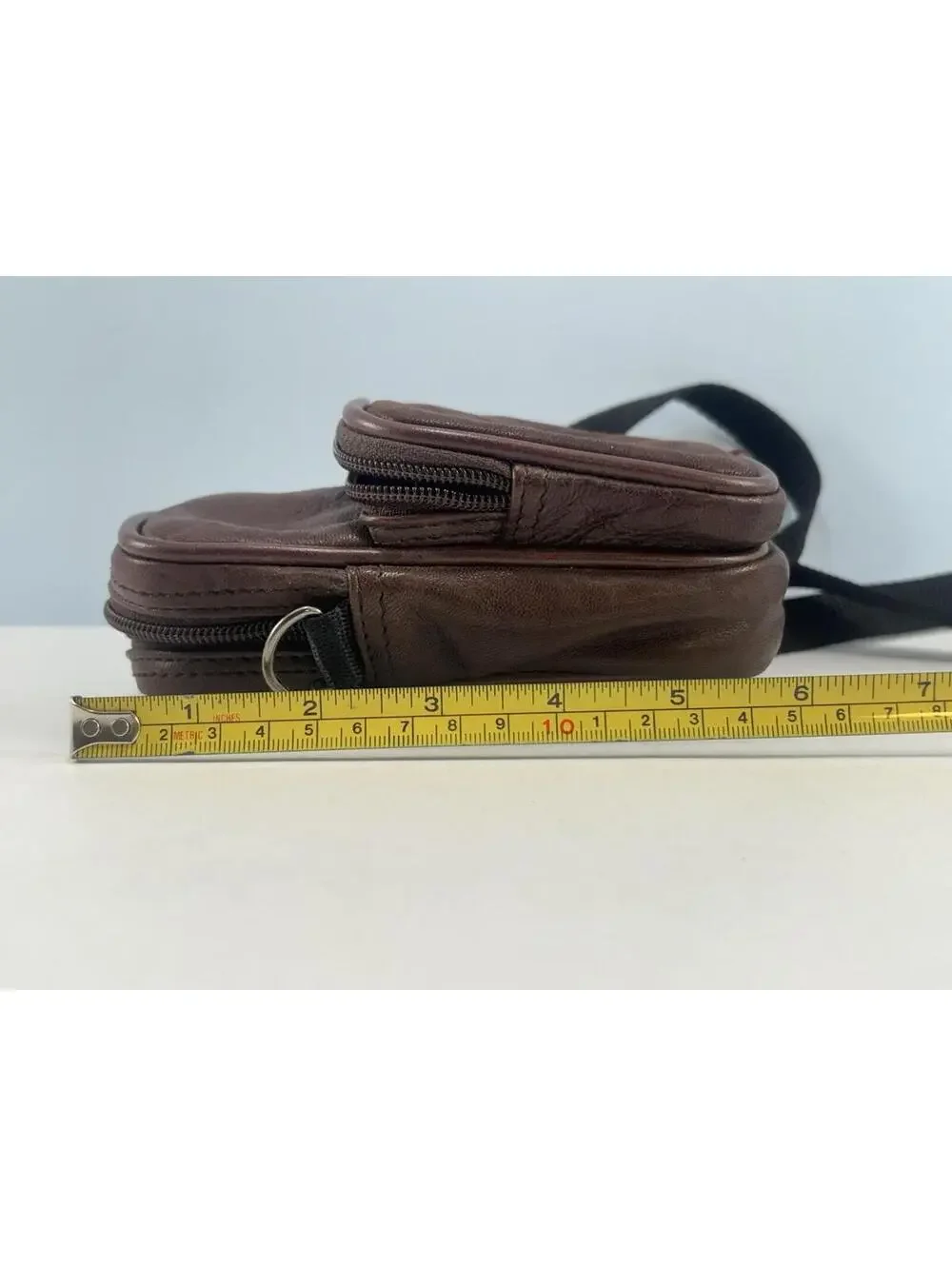 Vintage Brown Leather Camera Case 4